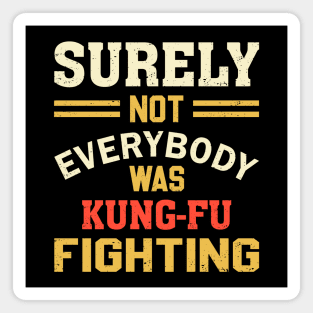 Surely Not Everybody Was Kung Fu Fighting Magnet